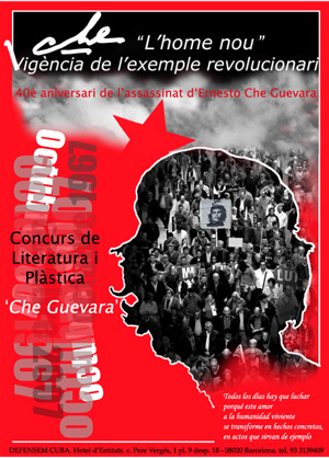 Cartell del Concurs de Literatura i Plàstica Che Guevara